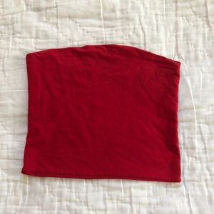 Brandy Melville Red Tube Top